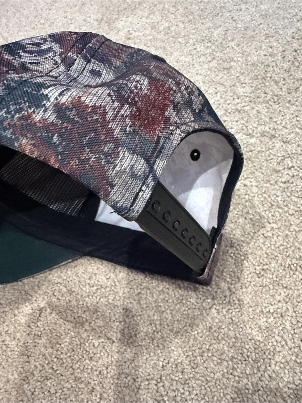 The North Face Knit Baseball style gray rust camo hat cap